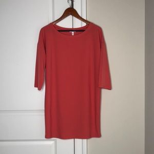 Leith Coral XS mini sheath dolman sleeve dress